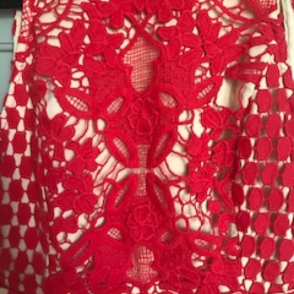 NWT Endless Rose Red Lace Cutout Back Mini Dress - Picture 7 of 13